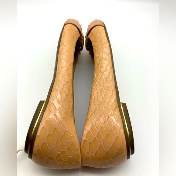 Jorge Bischoff Patent Leather Beige Flats Size 7 - Picture 7 of 12